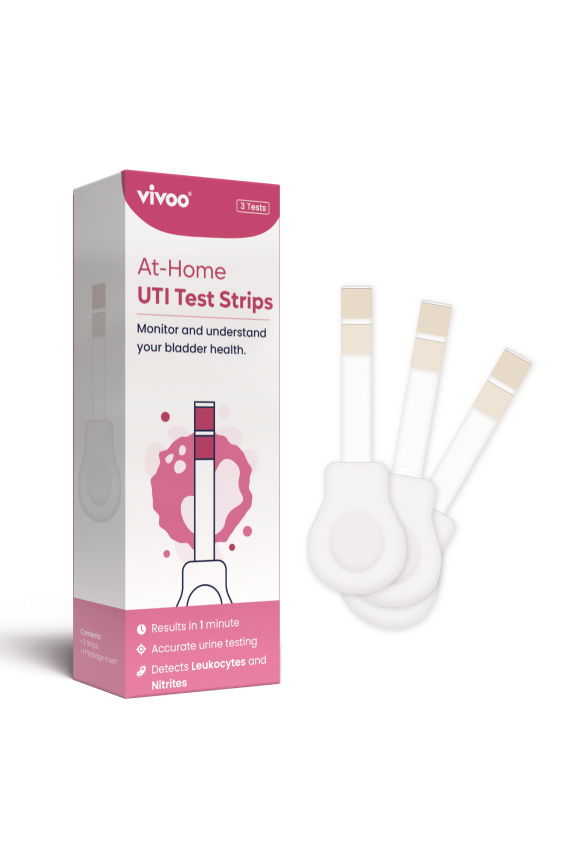UTI Test Strips for Women & Men At-Home Urinary Tract Infection Test Kit | Leukocytes & Nitrites Detection | Results in 60 Seconds | 3 Test Strips | Fast & Easy to Use