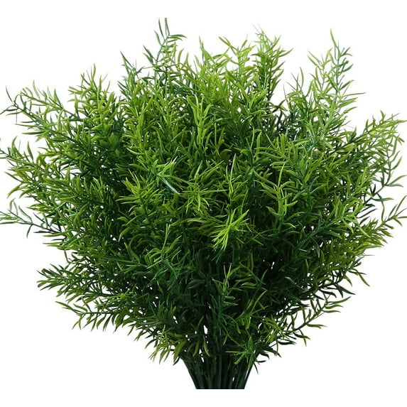 Vivorld 4Pcs Artificial Boston Fern Plants UV Resistant Fake Plants Greenery for Outdoors Fern Plant for Hanging Planter Front Porch Garden Decoration Sidewalk Farmhouse Decor, Snapdrago