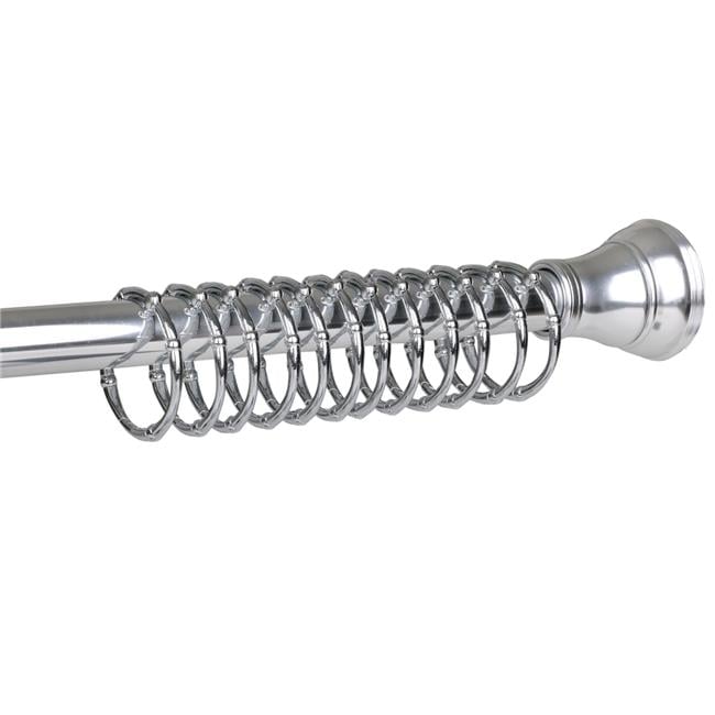 Vivtoria Never Rust Rustproof Zinc Shower Curtain Rings for Bathroom Shower Rods Curtains, Chrome - Set of 12