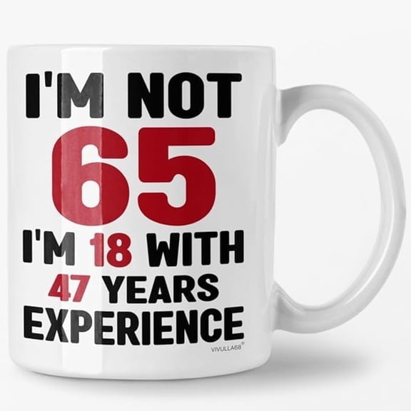 Vivulla68 Happy 65th Birthday Gifts For Men Women, 65 Birthday Mug, 65 Birthday Gifts For Men Women, 1959 Birthday Gifts For Men Women, 65 Year Old Birthday Gifts Men Women, Gifts For 65 Year Old Man