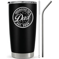 Vivulla68 Promoted To Dad 2024 Tumbler, Dad Est 2024 Mug, Dad Established 2024 Coffee Cup, New Parents Gifts, First Time Daddy Gifts For Fathers Day And Christmas, Father To Be, Daddy To Be Gift Ideas