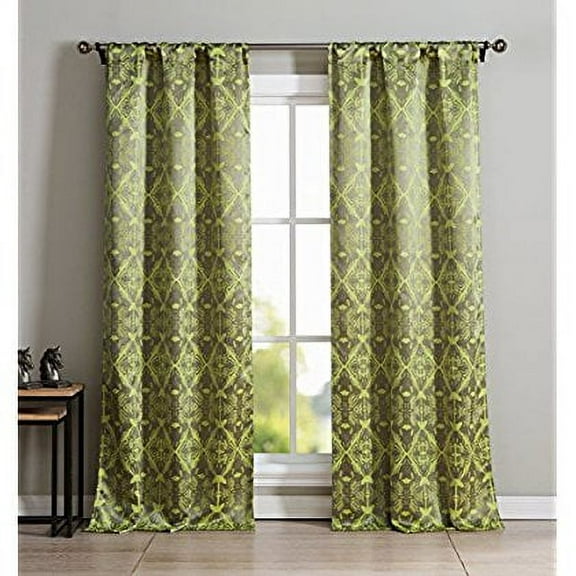 Vivyan Kensie Pole Top Window Curtain Set