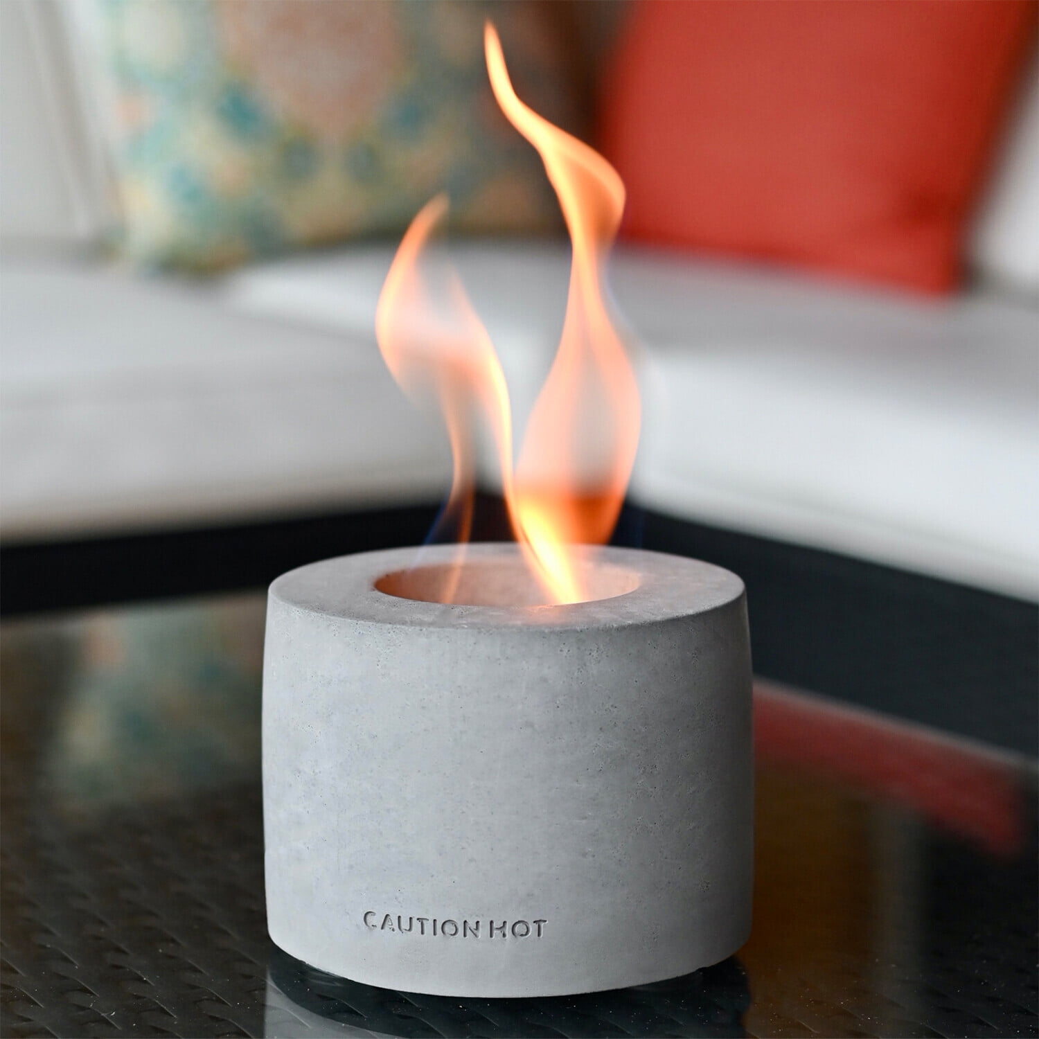 Vivzone Tabletop Fireplace - Personal Fireplace,Concrete Bowl Indoor Smores  Maker Mini Fire Pit - Walmart.com