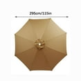 thumbnail image 1 of Viwoeim10ft 8-Rib Hanging Patio Umbrella Replacement Canopy, 1 of 4