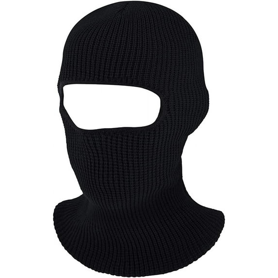 Viworld 1 Hole Knitted Full Face Cover Hat Ski Mask Soft Winter Balaclava Cap Warm Knit Outdoor Sport Cycling Hat