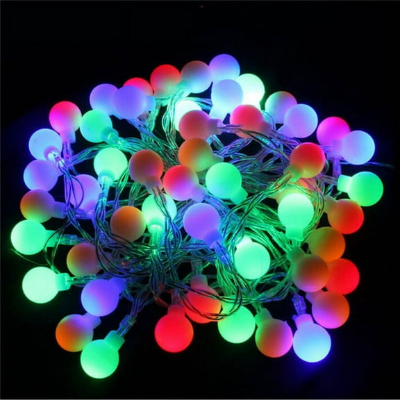 Viworld 10M 100 LED RGB Garland String Fairy Ball Light For Wedding Christmas Holiday Decoration Lamp Festival Outdoor Lighting