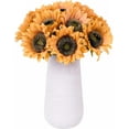 thumbnail image 1 of Viworld 10Pack Artificial Sunflower Flowers Long Stem Fake Silk Sunflowers Bouquets for Home Office Party Wedding Christmas Craft Decor (Yellow), 1 of 7