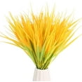 thumbnail image 1 of Viworld 12Pack Artificial Golden Wheat Grass UV Resistant Shrubs Faux Fall Plants for Porch Window Box Home Hanging Plants Wedding Decorations, 1 of 7