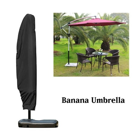 Viworld 205cm Large Parasol Cover Banana Umbrella/Roman Umbrella Cover Cantilevered Outdoor Sunshade Garden Terrace Sunshade Protection Waterproof Umbrella Cover(including Cover Only)