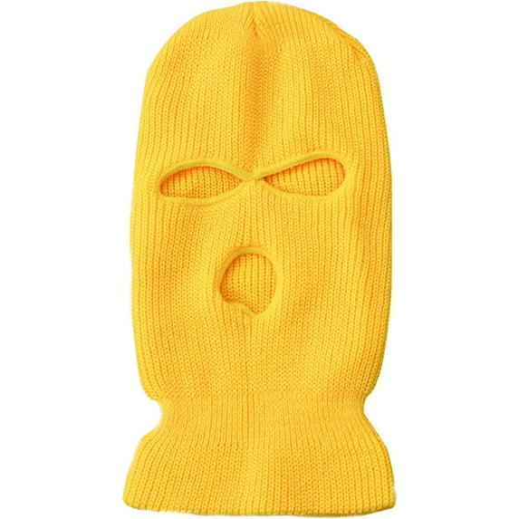 Viworld 3 Hole Knitted Full Face Cover Hat Ski Mask Soft Winter Balaclava Cap Warm Knit Outdoor Sport Cycling Hat
