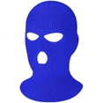 thumbnail image 1 of Viworld 3 Hole Knitted Full Face Cover Ski Hat Winter Warm Balaclava Knit Beanie for Outdoor Sports Unisex (Dark Blue), 1 of 7