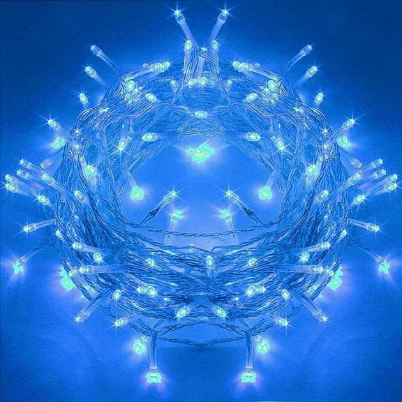 Viworld 33ft 100LEDs String Lights, Waterproof Main Plug in String Lights 8 Modes Lighting for Indoor Outdoor Christmas Tree Wedding Party Halloween (Blue)