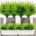 thumbnail image 1 of Viworld 4Pack Artificial Green Boston Ferns Autumn Faux UV Resistant Shrubs Plants Hanging Planter Home Garden Festival Decor, 1 of 7