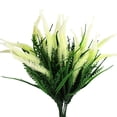 thumbnail image 1 of Viworld 4Pcs Artificial Plants Flowers Outdoor UV Resistant Plants Fake Faux Plastic Greenery Shrubs Indoor Outside for Home Decor White, 1 of 10