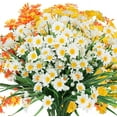 thumbnail image 1 of Viworld 6 Bundles Outdoor Artificial Daisies Fake Flowers UV Resistant Shrubs, Faux Plastic Greenery for Indoor Outside Hanging Plants Garden Porch Window Box Wedding Farmhouse Decor (Mix Color), 1 of 7