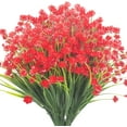 thumbnail image 1 of Viworld 8 Bundles Artificial Daffodil Outdoors Flowers (Red), 1 of 7