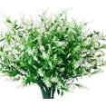 thumbnail image 1 of Viworld 8 Bundles Artificial Lavender Flowers Outdoor UV Resistant Fake Flowers No Fade Faux Plastic Plants Garden Porch Window Box Decorating, 1 of 8