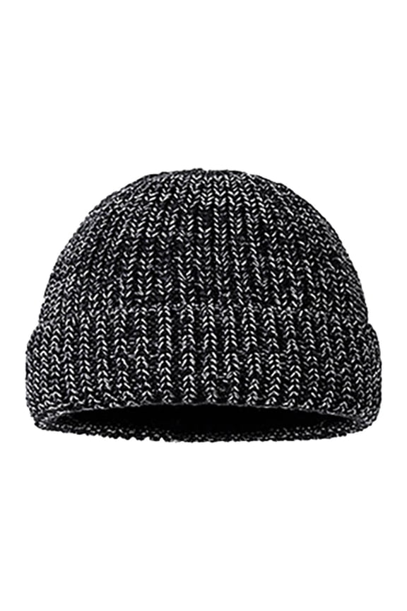 Adult Night Reflective Autumn Winter Beanie Hat Fashion Warm Knitted Hats For Women Men