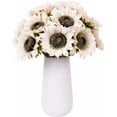 thumbnail image 1 of Viworld Artificial Silk Sunflowers 6 Pcs Long Stem Fake Sunflowers Bouquet Large Sunflowers Decor for Home Hotel Office Wedding Party Garden, White, 1 of 7