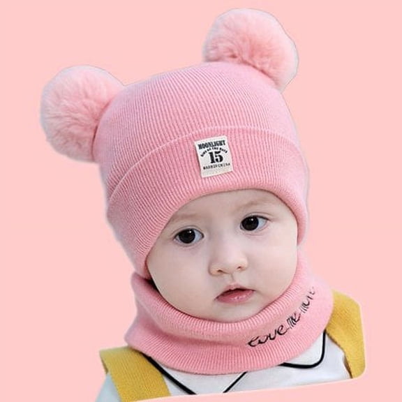 Viworld Autumn Winter Christmas Hat Baby Boys Girls Hat Scarf Set