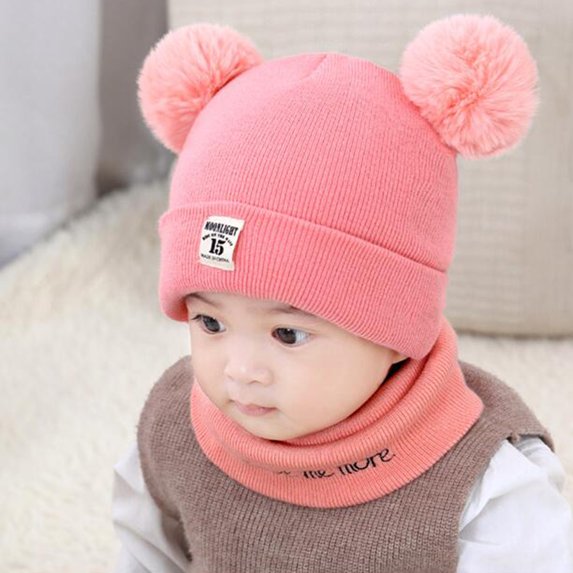 Viworld Baby Fall Autumn Winter Christmas Hat Boys Girls Hat Warm Windproof Wool Hat