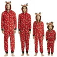 thumbnail image 1 of Viworld Christmas Family Matching Jumpsuit Pajamas One-Piece Mom Dad Kids Baby Deer Hoodie Romper Jumpsuit Zipper Pjs, 1 of 11