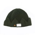 thumbnail image 1 of Viworld Crown Knitted Melon Hat Light Grey Winter Warm Beanie Hat Ski Fisherman Cap Cosplay Knit Cap Unisex Hip Hop Hat Outdoor Sports Cycling, 1 of 3