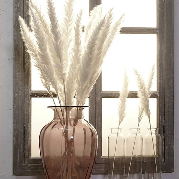 Viworld Dried Pampas Grass -Natural Bouquet ,30Pcs Reed Grass ,Dried Flower Bunch for DIY Home Kitchen Wedding Party Decor