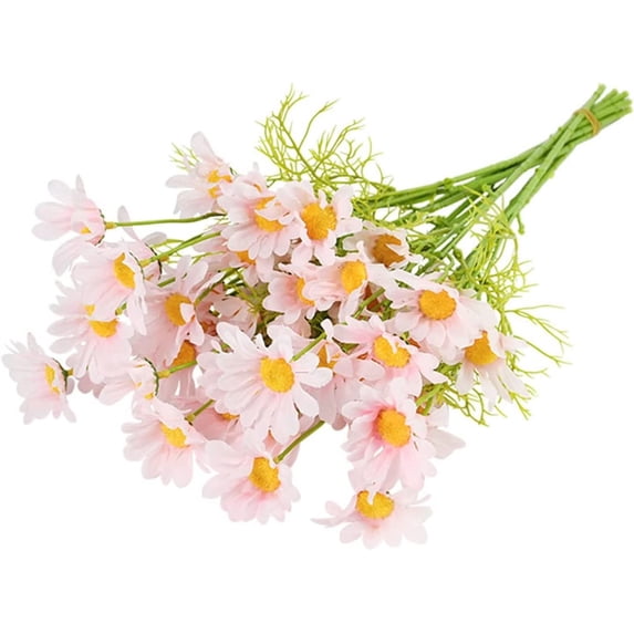 Viworld Fake Flowers Daisy Wedding Party Silk Flower Bouquet DIY Home Garden Living Room Decoration Artificial Flowers 6Pcs 50cm (Color : Pink)