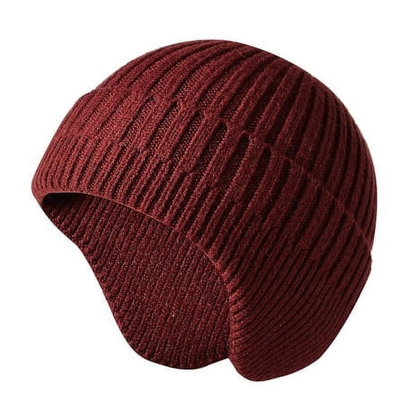 Viworld Hats Women Winter Warm Hats Womens Winter Knitted Beanie Earflap Hat Warm Knit Skull Cap Beanie For Women Men