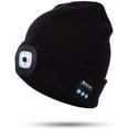 thumbnail image 1 of Viworld LED Beanie Bluetooth Hat Built-in Stereo Speakers & Mic Hands-Free Hat Lights USB Rechargeable LED Headlamp Winter Knit Cap for Men Women, Black, 1 of 8