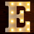 thumbnail image 1 of Viworld LED Letter Lights Sign Letters Light Up Letters Sign for Night Light Wedding Birthday Party Battery Powered Christmas Lamp Home Bar (E), 1 of 6