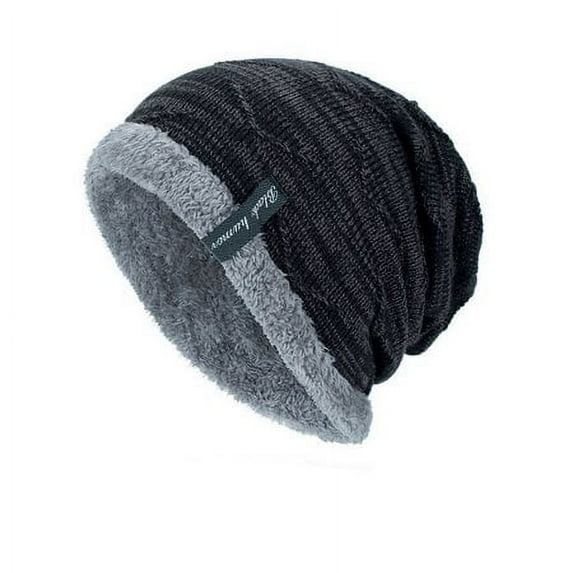 Viworld Men Beanie Knit Hat Winter Warm Fleece Wool Cap Slouchy Ski Hat