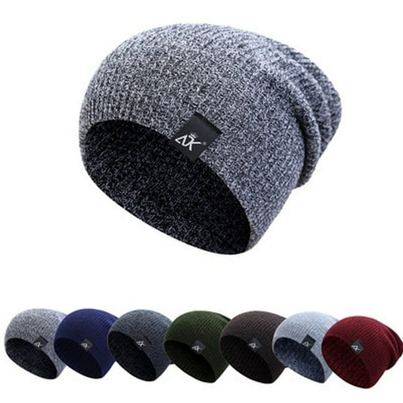 Viworld Men Women Fashion Knit Baggy Beanie Oversize Winter Hat Ski Slouchy Chic Cap