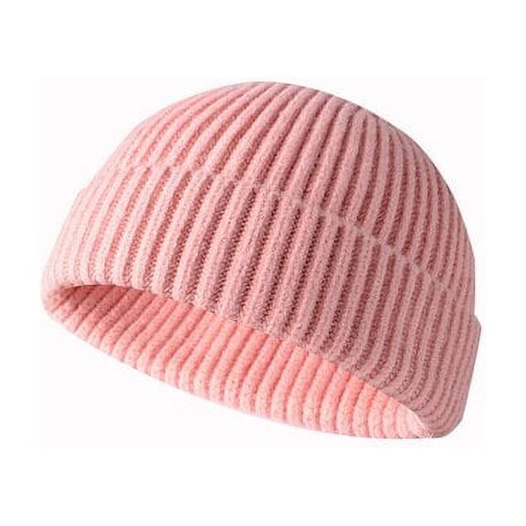 Viworld Men Women Fashion Knitted Hat Beanie Skullcap Sailor Cap Cuff Brimless Retro Warm Hat