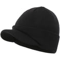 thumbnail image 1 of Viworld Men's Winter Beanie Hat with Brim Warm Double Knit Cuff Beanie Cap, 1 of 5