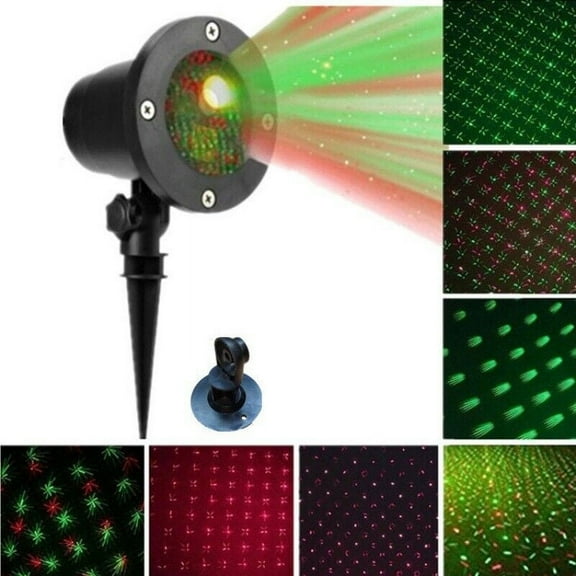 Viworld Outdoor Waterproof Laser Lights Patio-in Floor Lights Christmas LED Lights (Without Remote)