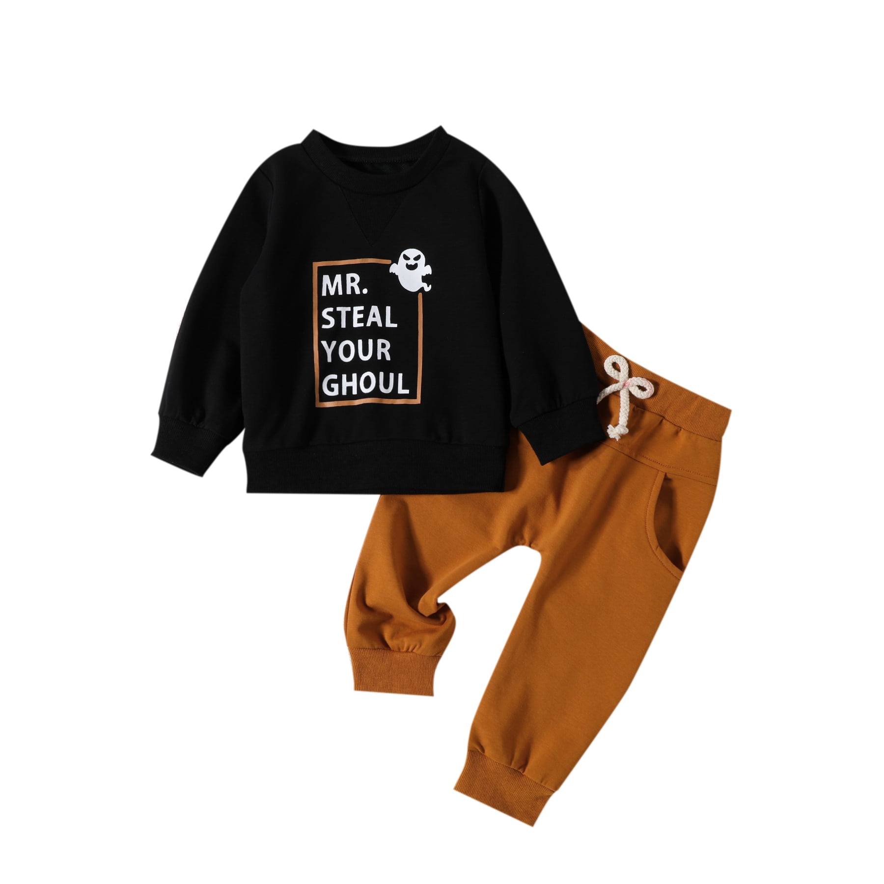Viworld Toddler Baby Boy Pant Sets 2Pcs Halloween Outfits Autumn Clothes Long Sleeve Sweatshirt