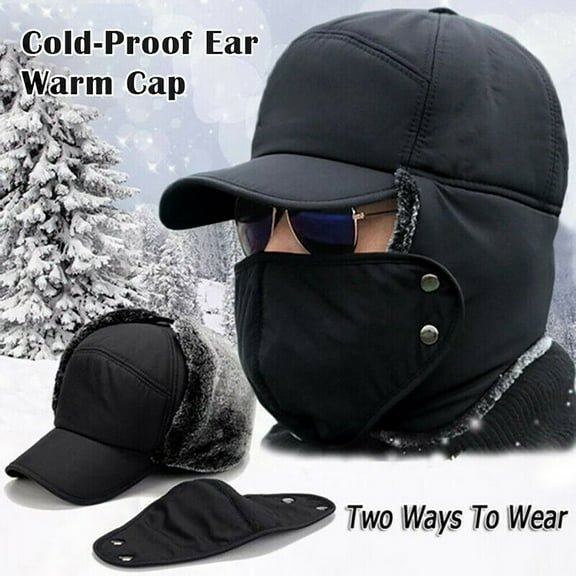 Viworld Trooper Trapper Hat Winter Windproof Ski Hat with Ear Flaps and Mask Warm Hunting Hats for Men Women