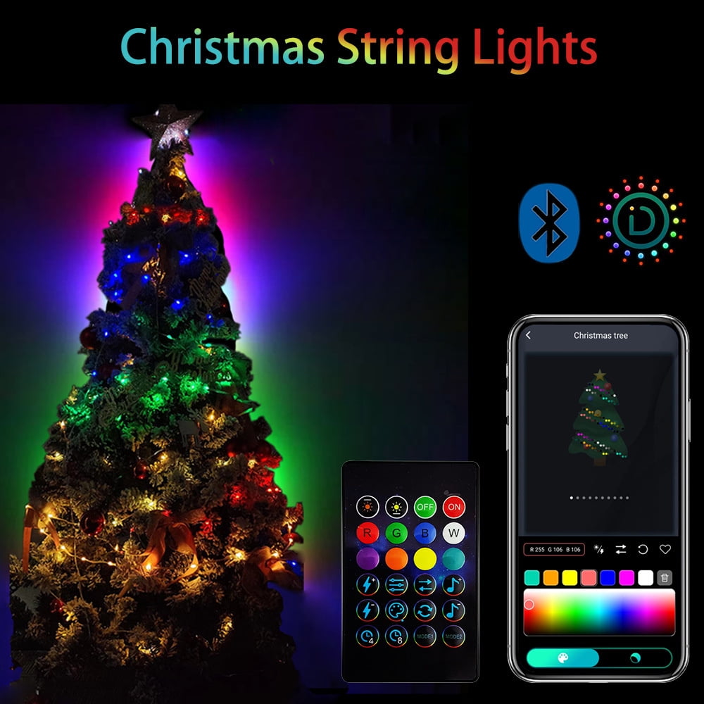 Viworld USB Fairy String Lights, Changing Color Christmas Lights with