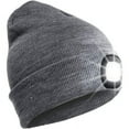 thumbnail image 1 of Viworld Unisex Beanie Hat with The Light Gifts for Men Dad Father USB Rechargeable Caps for Men Women Hiking, Biking, Camping (Dark Gery), 1 of 9