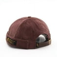 thumbnail image 1 of Viworld Unisex Brimless Cap, Corduroy Docker Beanie Hat Rolled Cuff Retro Skullcap for Men Women, 1 of 3