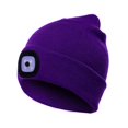 thumbnail image 1 of Viworld Unisex Kintted Hat with Led Light Autumn Winter Warm Beanie Cap Outdoor Flashlight Lamp for Camping Hiking Walking Fishing Running, 1 of 7