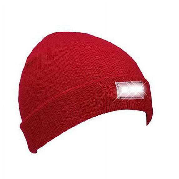 Viworld Unisex Knitted Beanie With Built-In 5 LED Flashlight Beanie Winter Hat