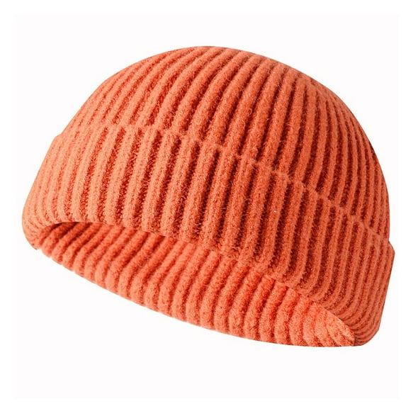 Viworld Winter Beanie Hats for Men Women, Fisherman Beanie Warm Cozy Knitted Skull Cap Winter Hat Roll up Edge Skullcap Hat