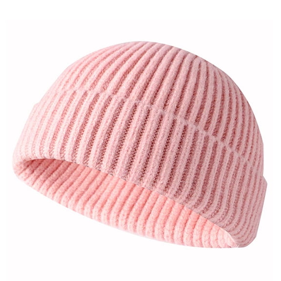Viworld Winter Beanie Hats for Men Women, Fisherman Beanie Warm Cozy Knitted Skull Cap Winter Hat Roll up Edge Skullcap Hat
