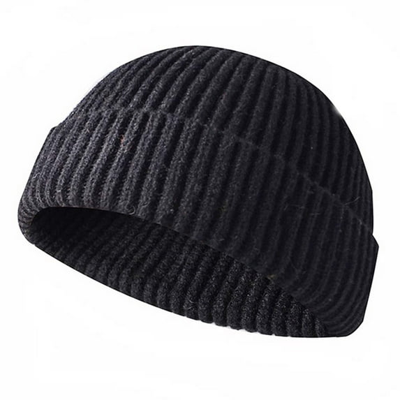 Viworld Winter Beanie Hats for Men Women, Fisherman Beanie Warm Cozy Knitted Skull Cap Winter Hat Roll up Edge Skullcap Hat