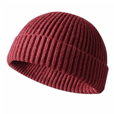 Viworld Winter Beanie Hats for Men Women, Fisherman Beanie Warm Cozy Knitted Skull Cap Winter Hat Roll up Edge Skullcap Hat