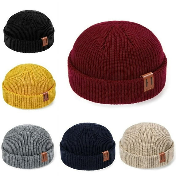 Viworld Winter Fisherman Beanie Hat Trawler Beanie Watch Hat Edge Skullcap for Women Men
