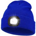 thumbnail image 1 of Viworld Winter LED Beanie Hat, USB Rechargeable Adjustable Brightness Headlamp Cap Winter Outdoor Sports Hat Lights for Unisex, 1 of 7